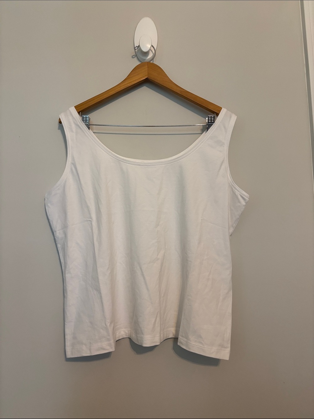Talbots White Tank Top Sz 2XP NWT